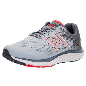 New Balance Men's Fresh Foam 680 V7 Running Shoe Grey/Red Size 12